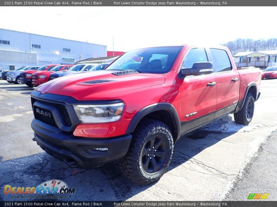 2021 Ram 1500 Rebel Crew Cab 4x4 Flame Red / Black Photo #1