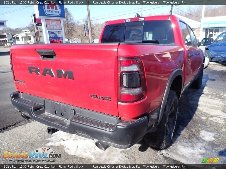 2021 Ram 1500 Rebel Crew Cab 4x4 Flame Red / Black Photo #7