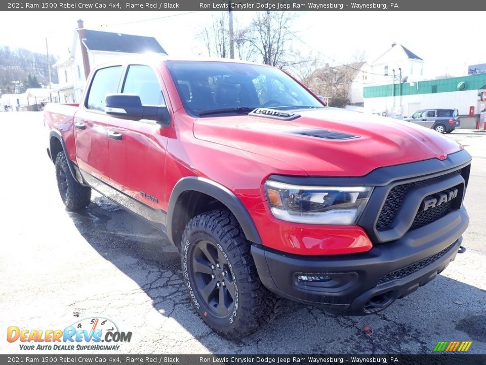 2021 Ram 1500 Rebel Crew Cab 4x4 Flame Red / Black Photo #9