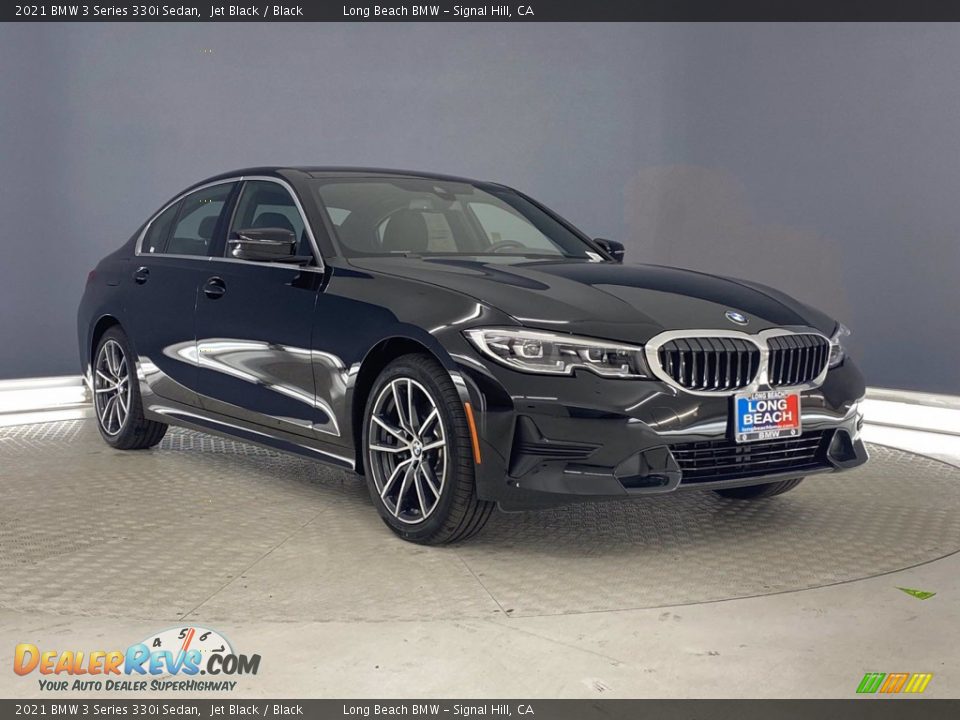 2021 BMW 3 Series 330i Sedan Jet Black / Black Photo #1