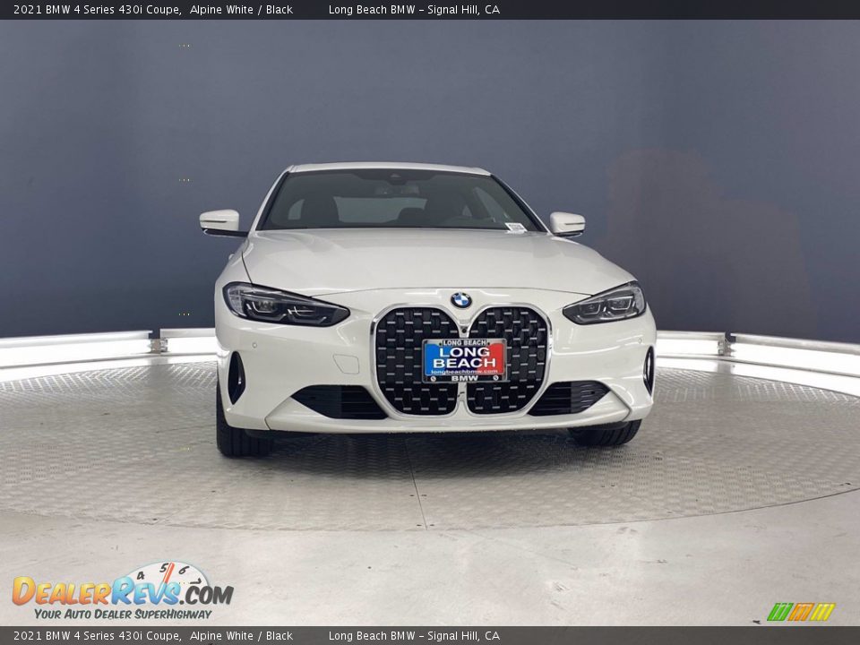 2021 BMW 4 Series 430i Coupe Alpine White / Black Photo #4