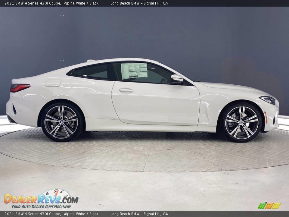 2021 BMW 4 Series 430i Coupe Alpine White / Black Photo #11