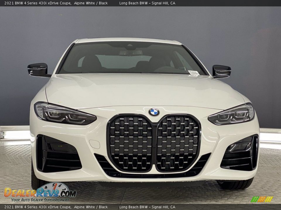 2021 BMW 4 Series 430i xDrive Coupe Alpine White / Black Photo #4