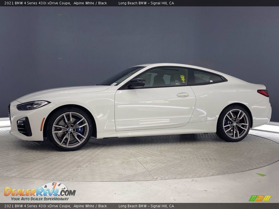 2021 BMW 4 Series 430i xDrive Coupe Alpine White / Black Photo #6