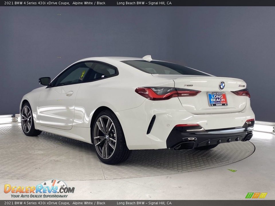 2021 BMW 4 Series 430i xDrive Coupe Alpine White / Black Photo #7