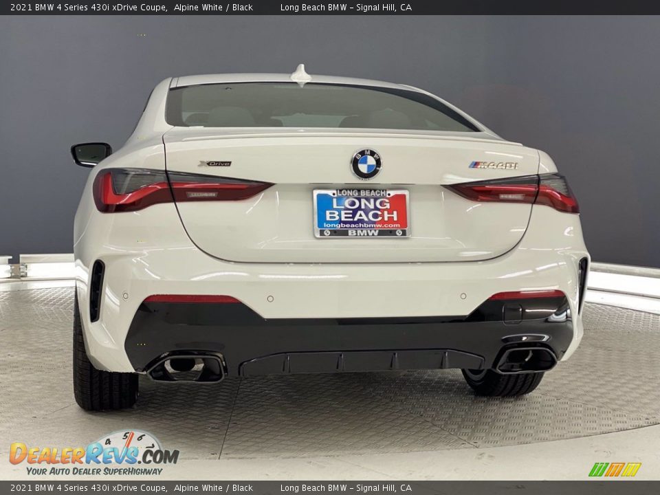 2021 BMW 4 Series 430i xDrive Coupe Alpine White / Black Photo #8