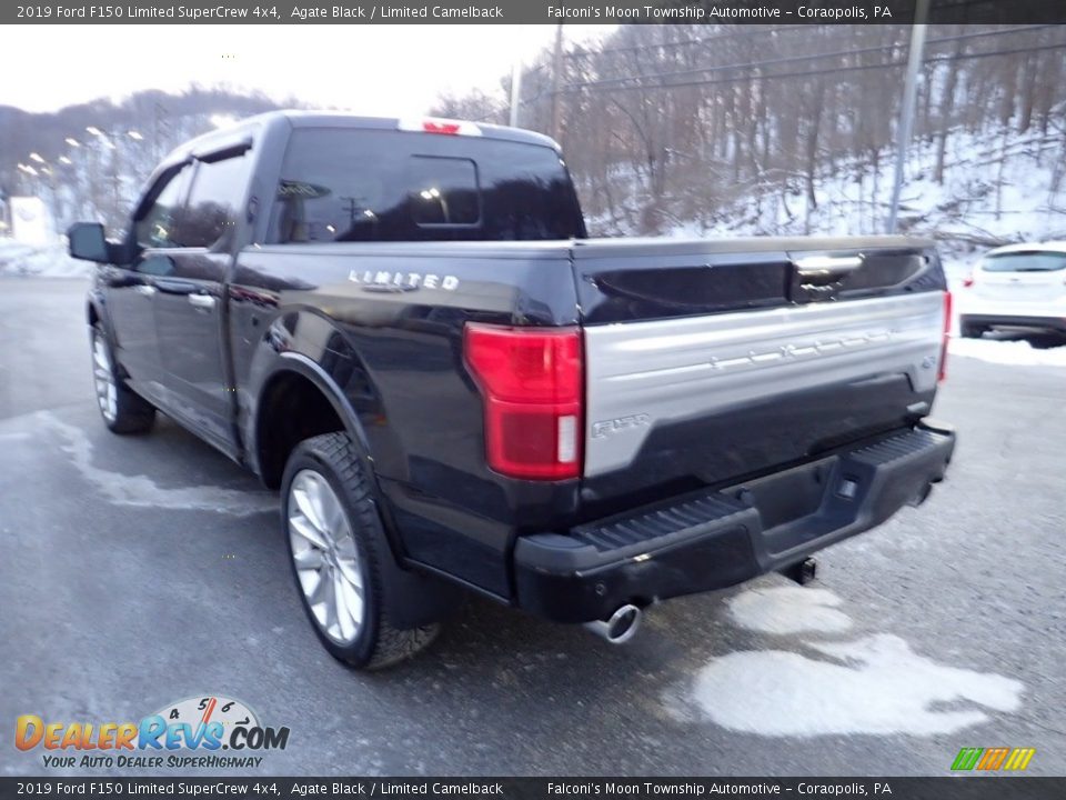 2019 Ford F150 Limited SuperCrew 4x4 Agate Black / Limited Camelback Photo #4