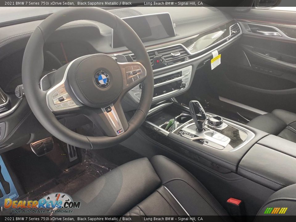 2021 BMW 7 Series 750i xDrive Sedan Black Sapphire Metallic / Black Photo #3