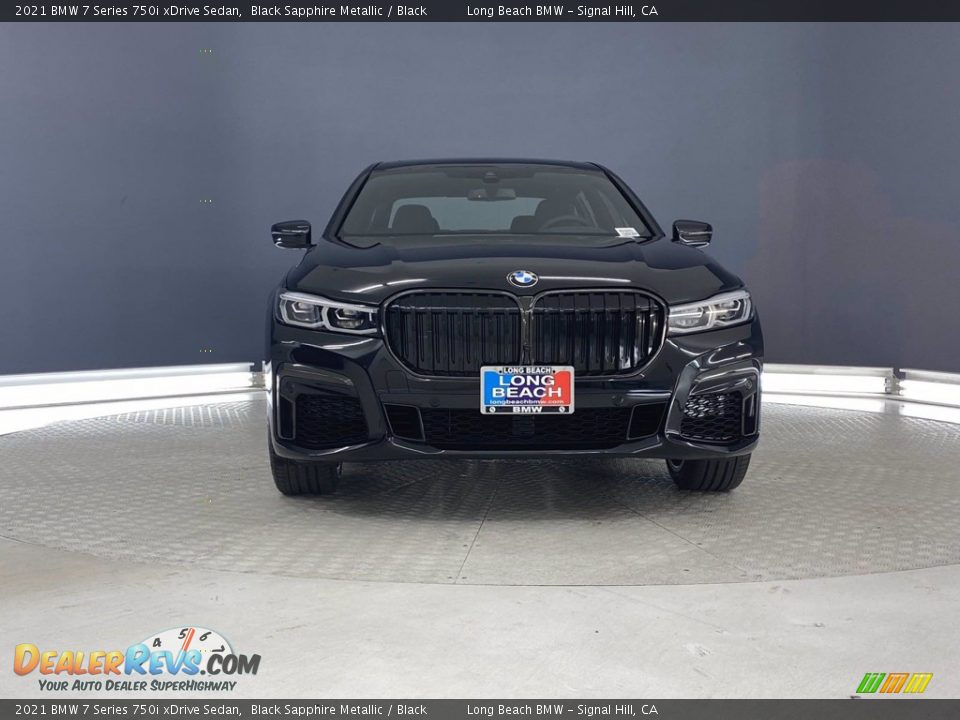 2021 BMW 7 Series 750i xDrive Sedan Black Sapphire Metallic / Black Photo #4