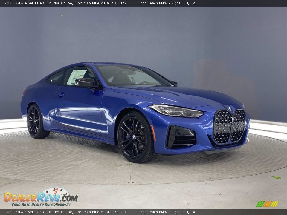 2021 BMW 4 Series 430i xDrive Coupe Portimao Blue Metallic / Black Photo #1