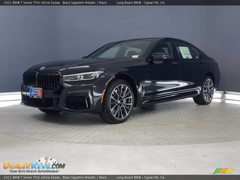 2021 BMW 7 Series 750i xDrive Sedan Black Sapphire Metallic / Black Photo #5