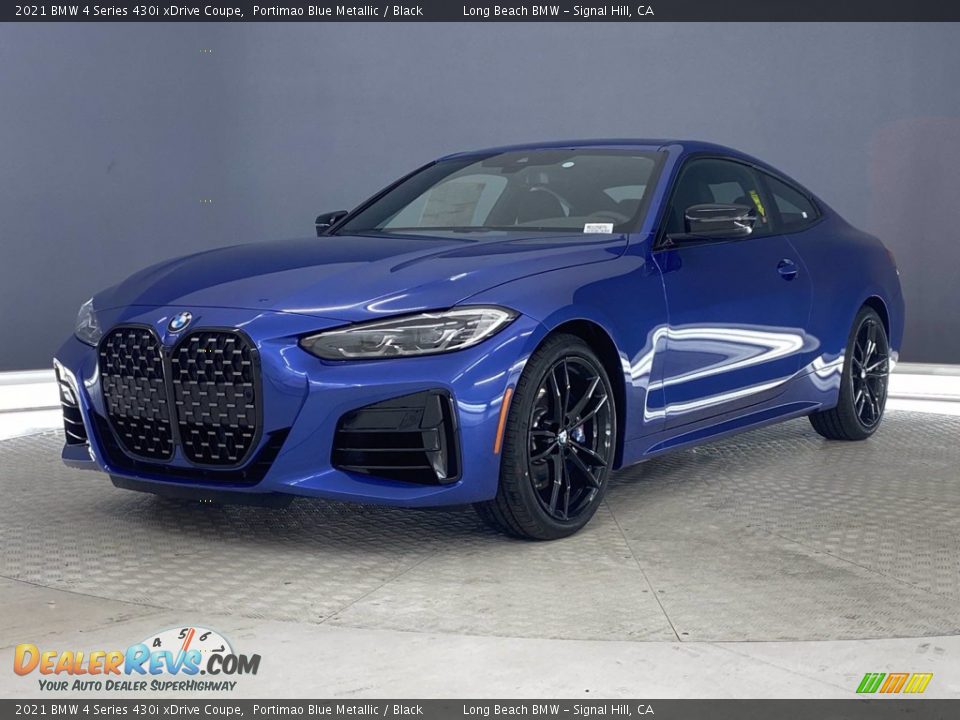 2021 BMW 4 Series 430i xDrive Coupe Portimao Blue Metallic / Black Photo #4