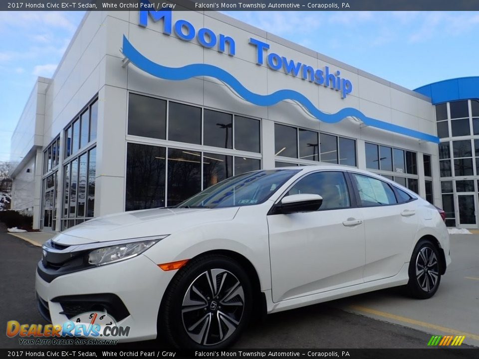 2017 Honda Civic EX-T Sedan White Orchid Pearl / Gray Photo #1