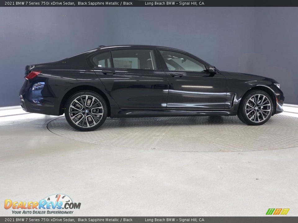 2021 BMW 7 Series 750i xDrive Sedan Black Sapphire Metallic / Black Photo #10