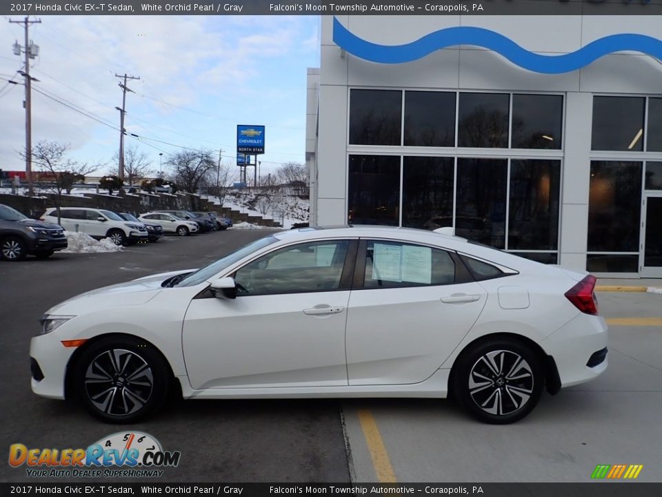 2017 Honda Civic EX-T Sedan White Orchid Pearl / Gray Photo #2