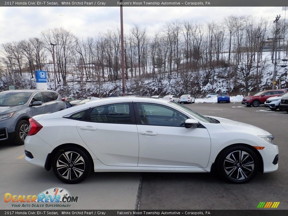 2017 Honda Civic EX-T Sedan White Orchid Pearl / Gray Photo #7