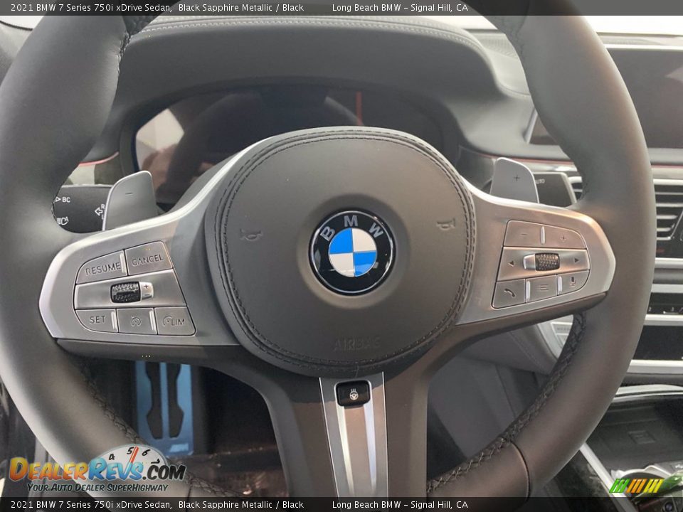 2021 BMW 7 Series 750i xDrive Sedan Steering Wheel Photo #17