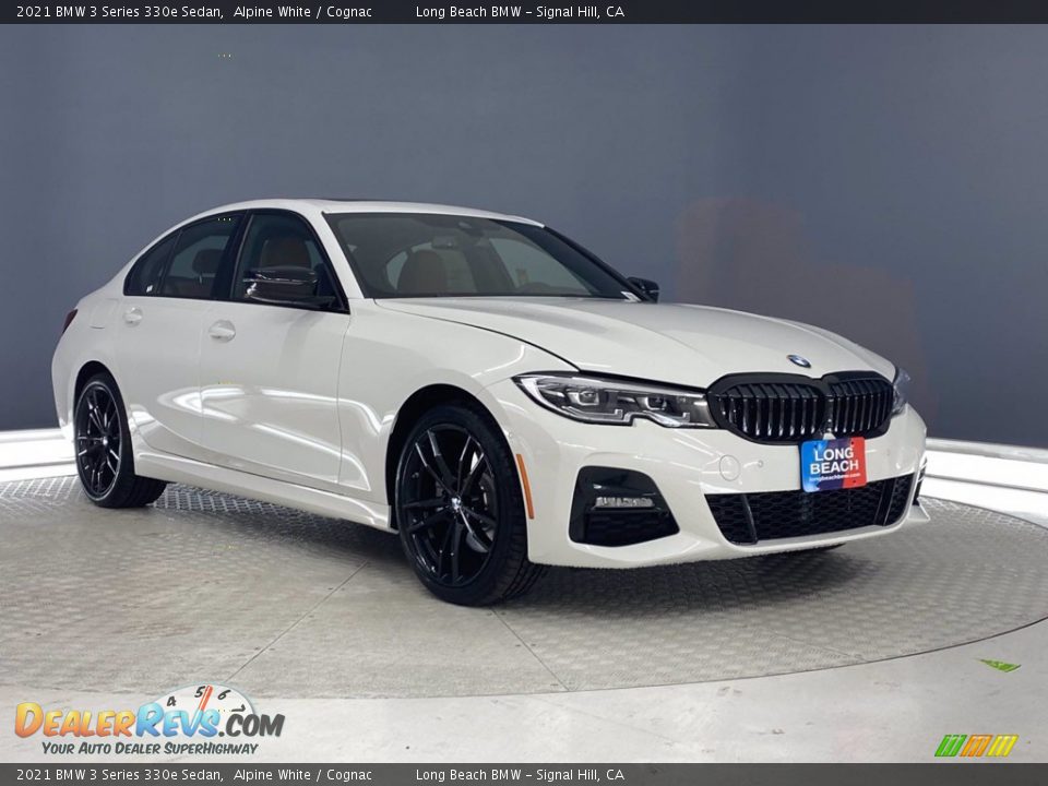 2021 BMW 3 Series 330e Sedan Alpine White / Cognac Photo #1