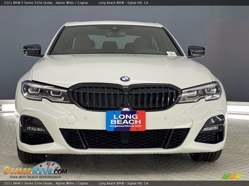 2021 BMW 3 Series 330e Sedan Alpine White / Cognac Photo #4