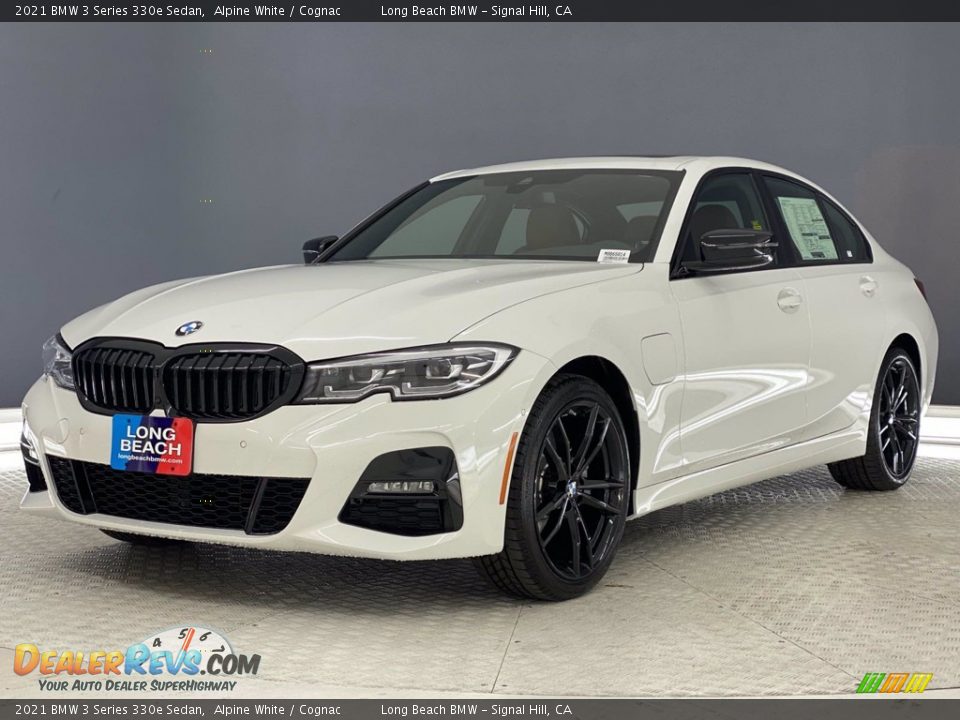 2021 BMW 3 Series 330e Sedan Alpine White / Cognac Photo #5