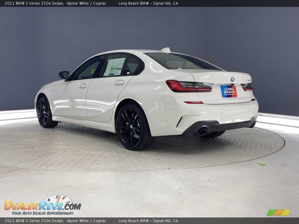 2021 BMW 3 Series 330e Sedan Alpine White / Cognac Photo #7