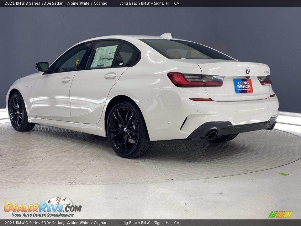 2021 BMW 3 Series 330e Sedan Alpine White / Cognac Photo #8
