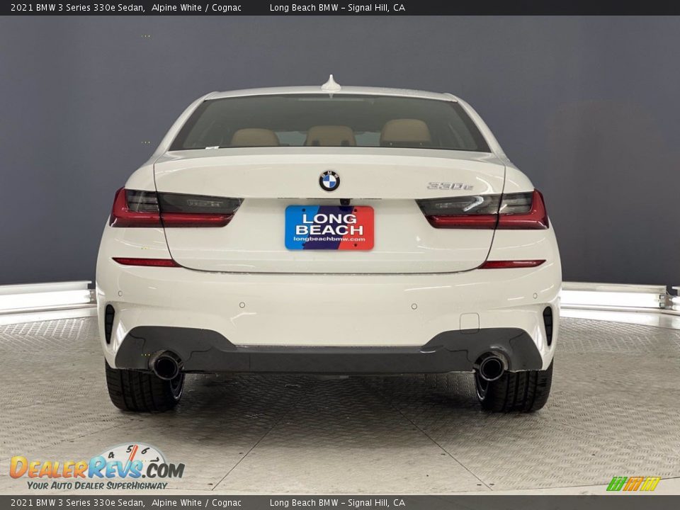 2021 BMW 3 Series 330e Sedan Alpine White / Cognac Photo #9