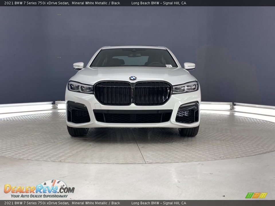 2021 BMW 7 Series 750i xDrive Sedan Mineral White Metallic / Black Photo #4