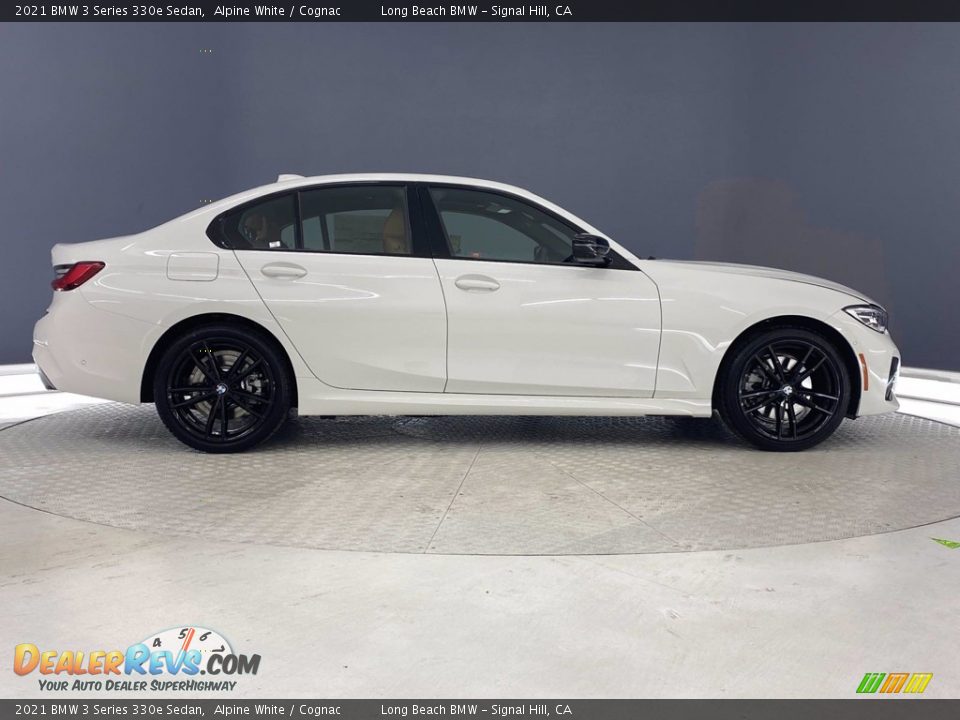 2021 BMW 3 Series 330e Sedan Alpine White / Cognac Photo #11