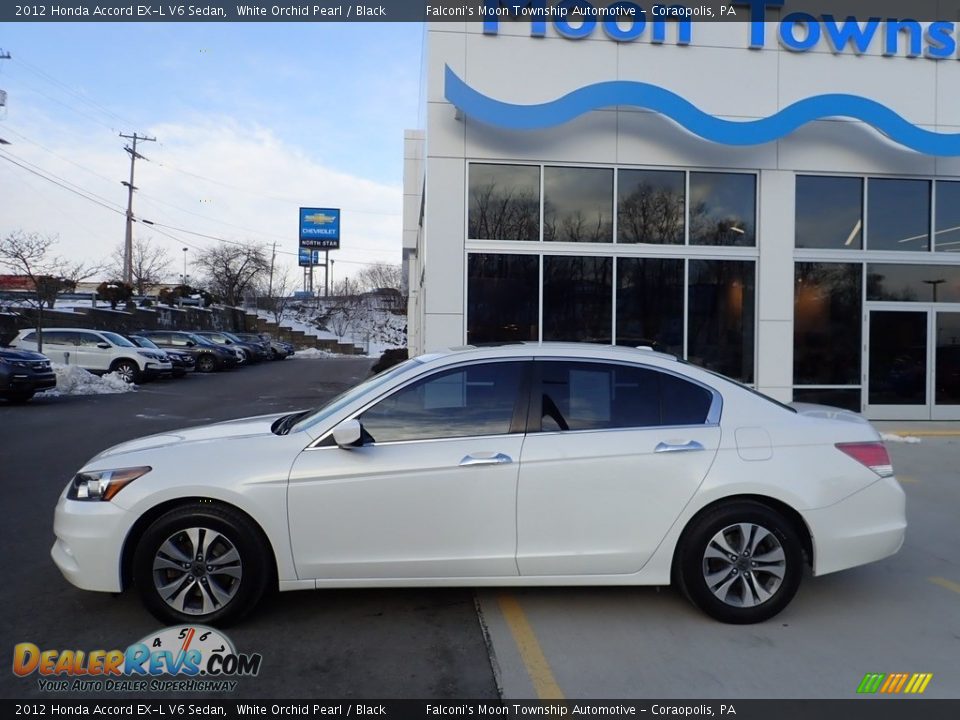 2012 Honda Accord EX-L V6 Sedan White Orchid Pearl / Black Photo #2