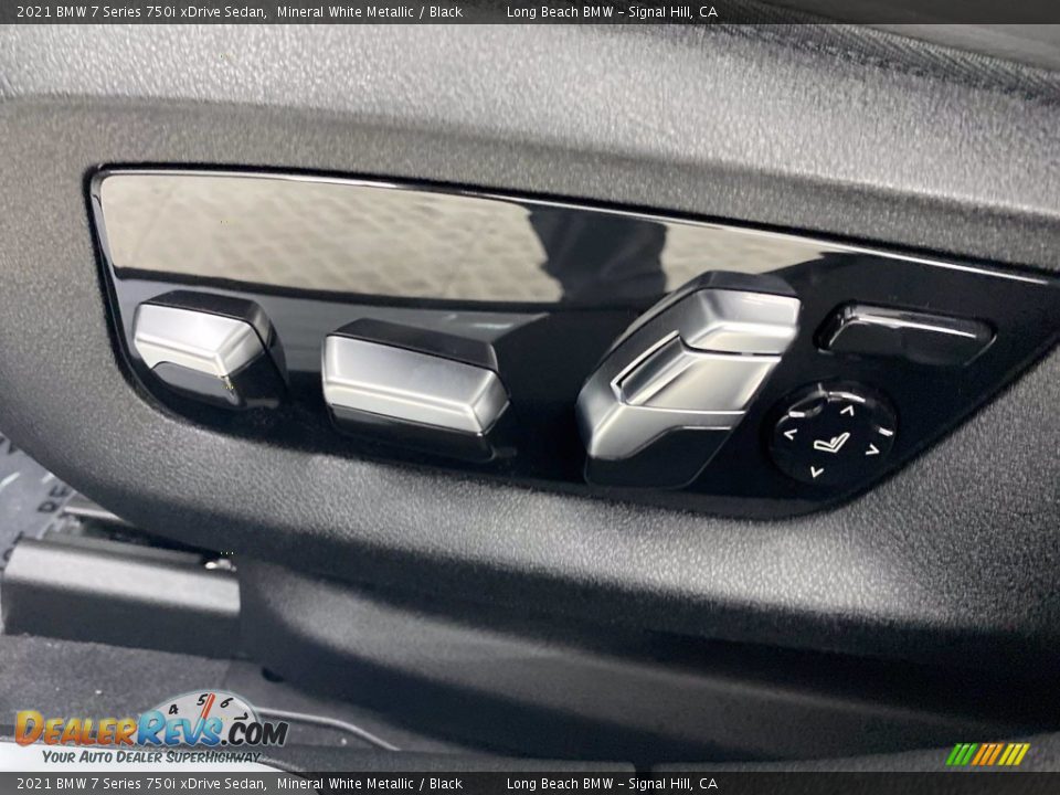 2021 BMW 7 Series 750i xDrive Sedan Mineral White Metallic / Black Photo #16