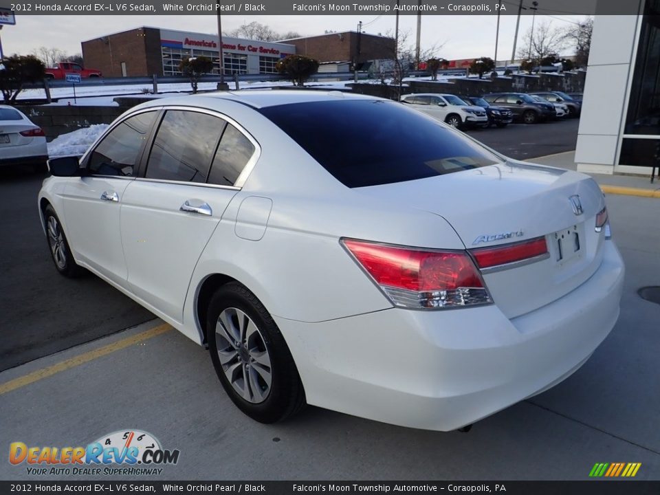 2012 Honda Accord EX-L V6 Sedan White Orchid Pearl / Black Photo #3