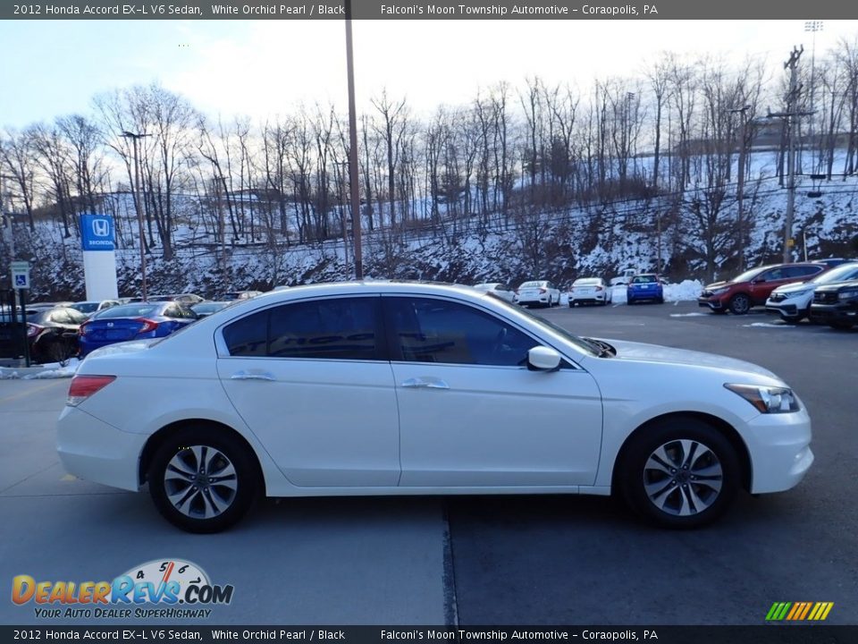 2012 Honda Accord EX-L V6 Sedan White Orchid Pearl / Black Photo #6