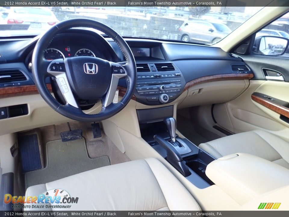 2012 Honda Accord EX-L V6 Sedan White Orchid Pearl / Black Photo #17