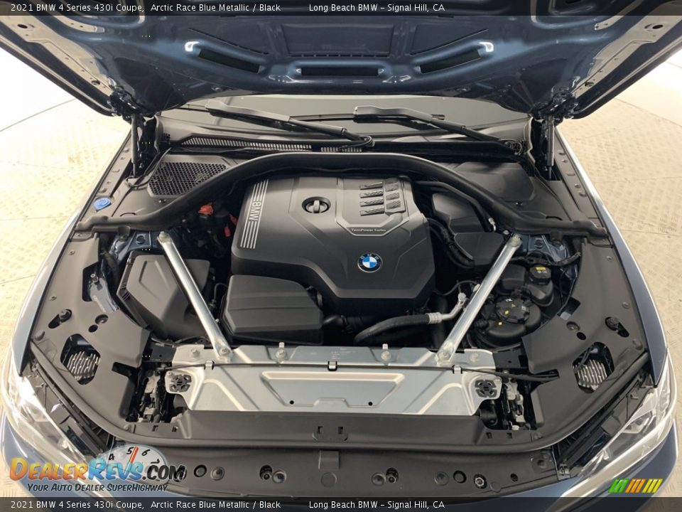 2021 BMW 4 Series 430i Coupe Arctic Race Blue Metallic / Black Photo #16