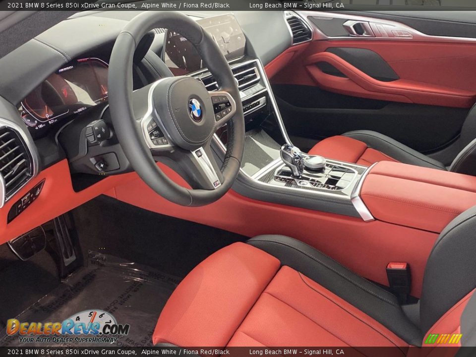Fiona Red/Black Interior - 2021 BMW 8 Series 850i xDrive Gran Coupe Photo #3