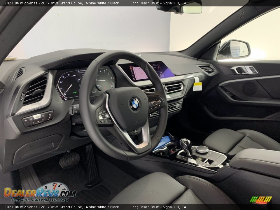 2021 BMW 2 Series 228i xDrive Grand Coupe Alpine White / Black Photo #7