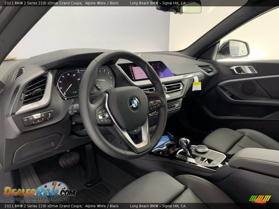 2021 BMW 2 Series 228i xDrive Grand Coupe Alpine White / Black Photo #7