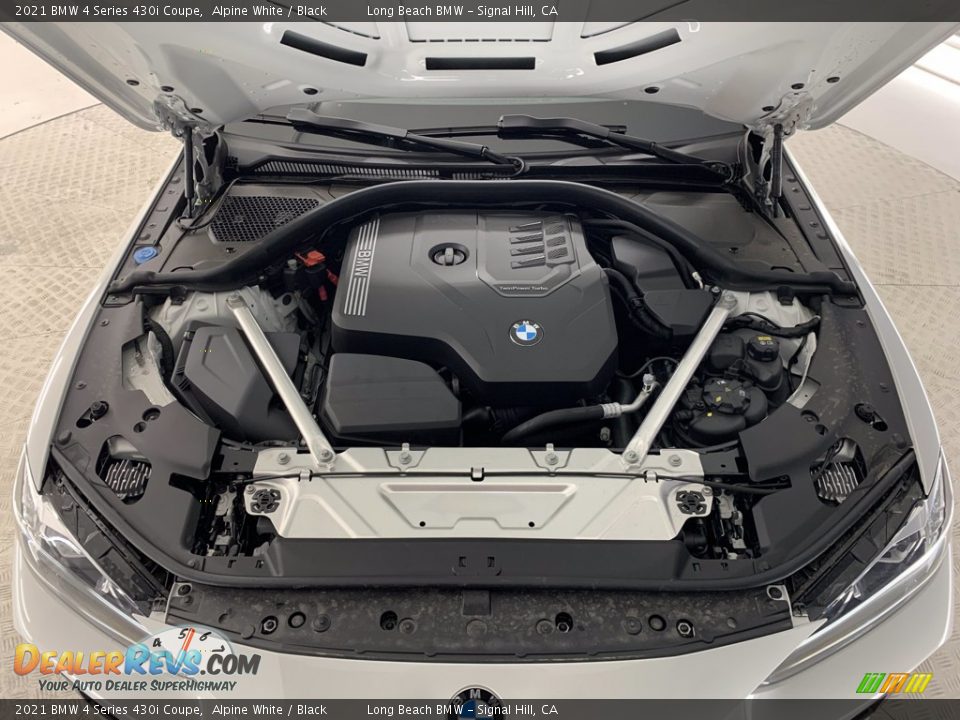 2021 BMW 4 Series 430i Coupe Alpine White / Black Photo #13