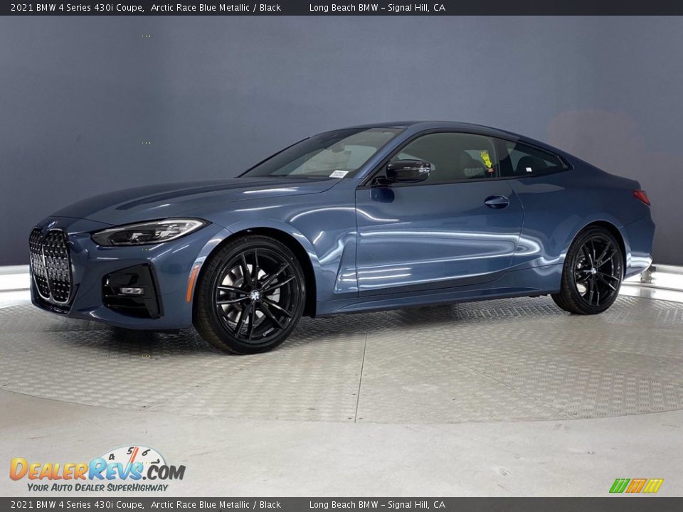 2021 BMW 4 Series 430i Coupe Arctic Race Blue Metallic / Black Photo #6