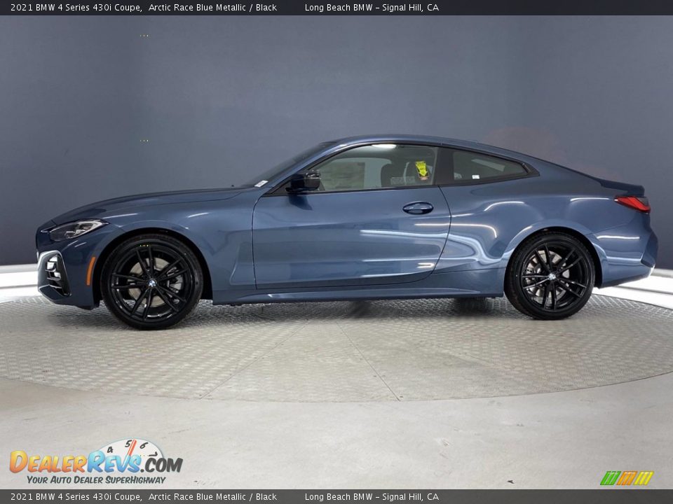 2021 BMW 4 Series 430i Coupe Arctic Race Blue Metallic / Black Photo #7