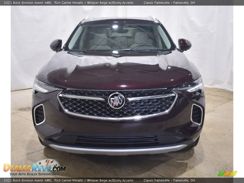 2021 Buick Envision Avenir AWD Rich Garnet Metallic / Whisper Beige w/Ebony Accents Photo #4