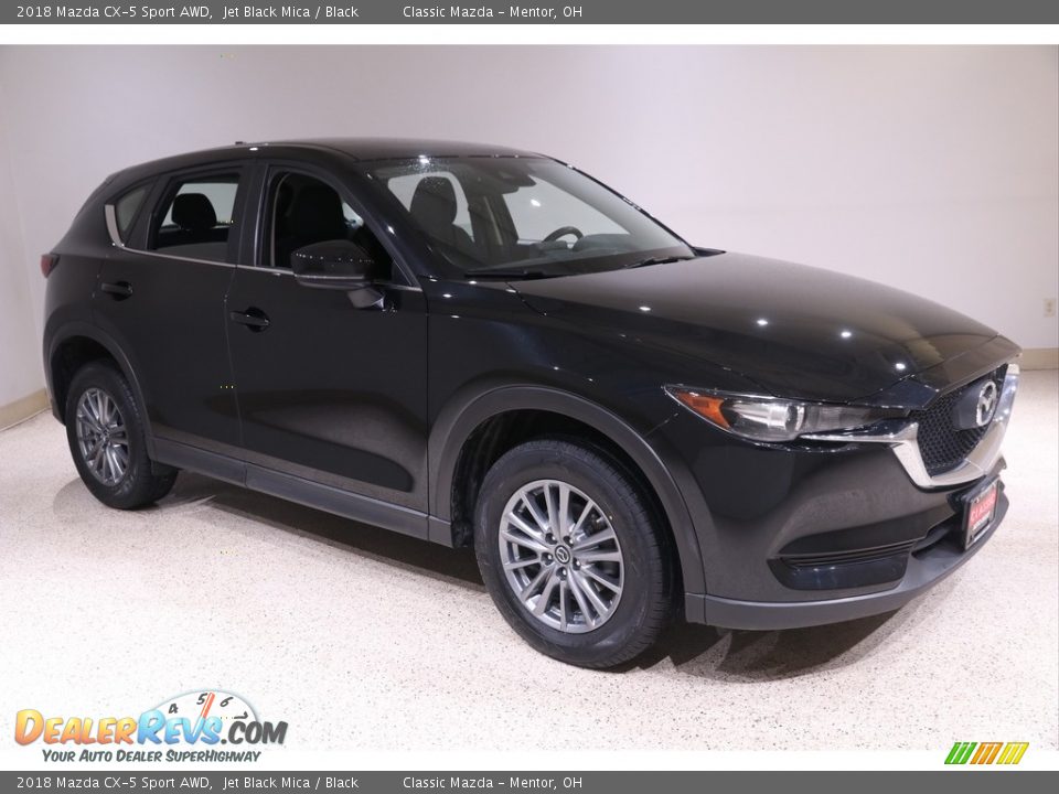 2018 Mazda CX-5 Sport AWD Jet Black Mica / Black Photo #1