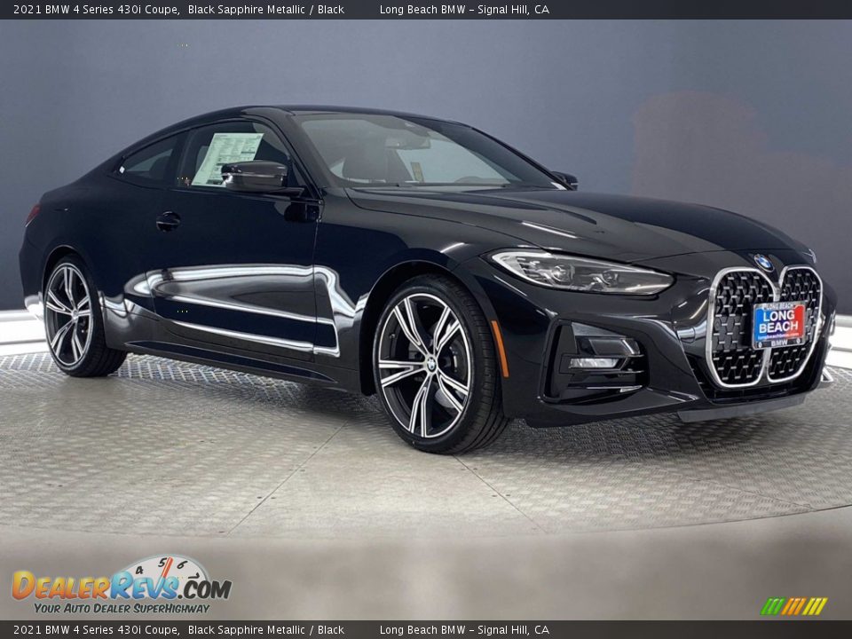 2021 BMW 4 Series 430i Coupe Black Sapphire Metallic / Black Photo #1
