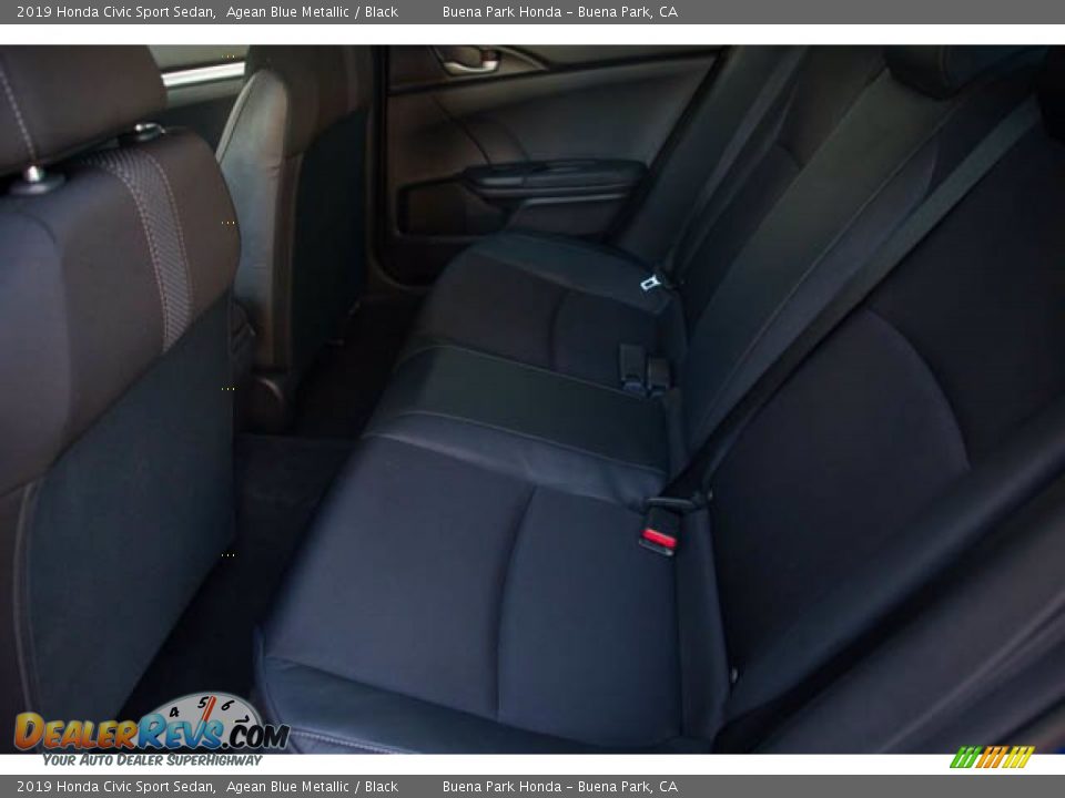 2019 Honda Civic Sport Sedan Agean Blue Metallic / Black Photo #4
