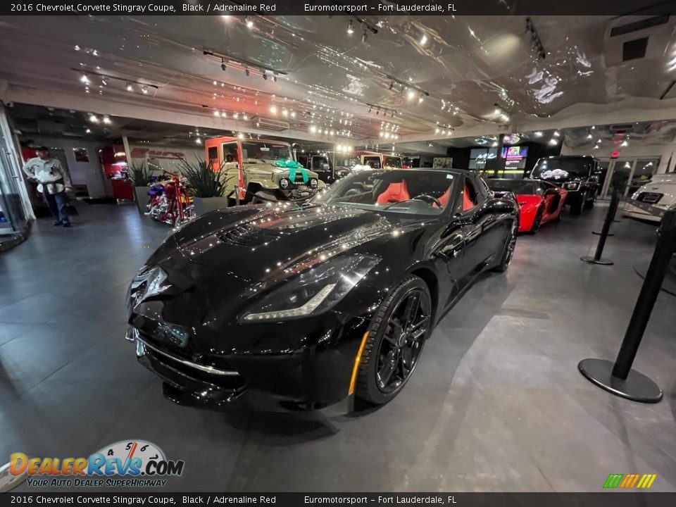 2016 Chevrolet Corvette Stingray Coupe Black / Adrenaline Red Photo #1