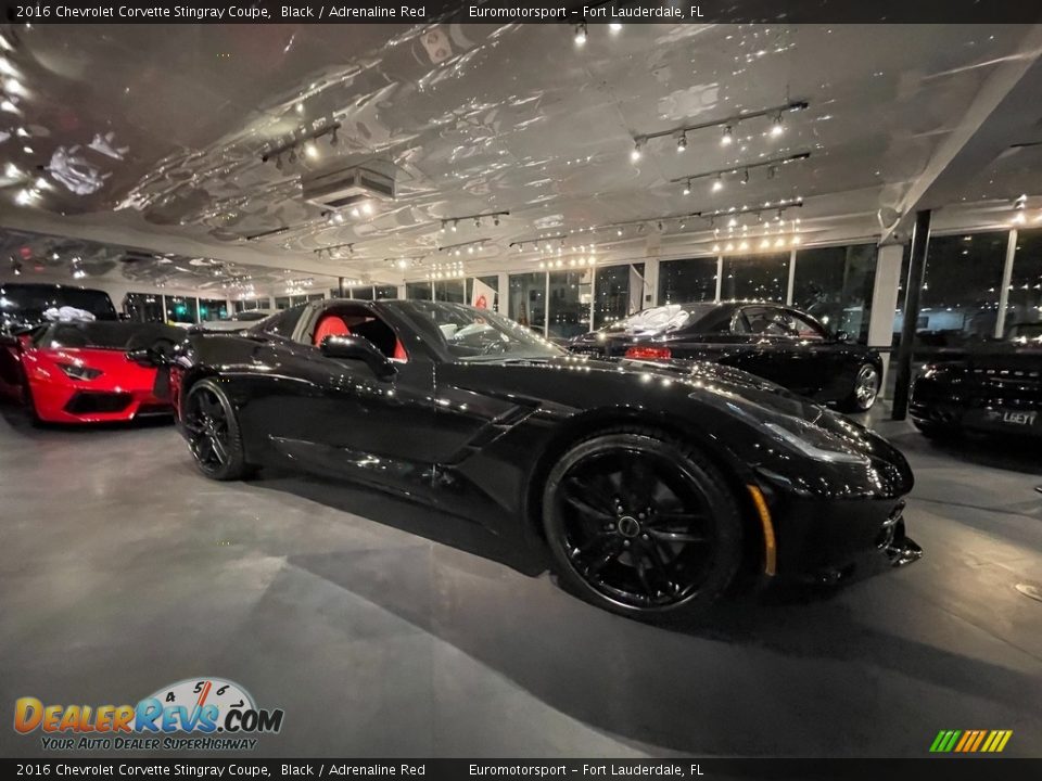 2016 Chevrolet Corvette Stingray Coupe Black / Adrenaline Red Photo #4