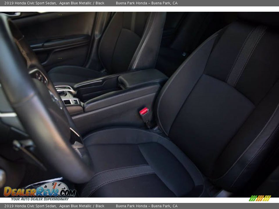 2019 Honda Civic Sport Sedan Agean Blue Metallic / Black Photo #17
