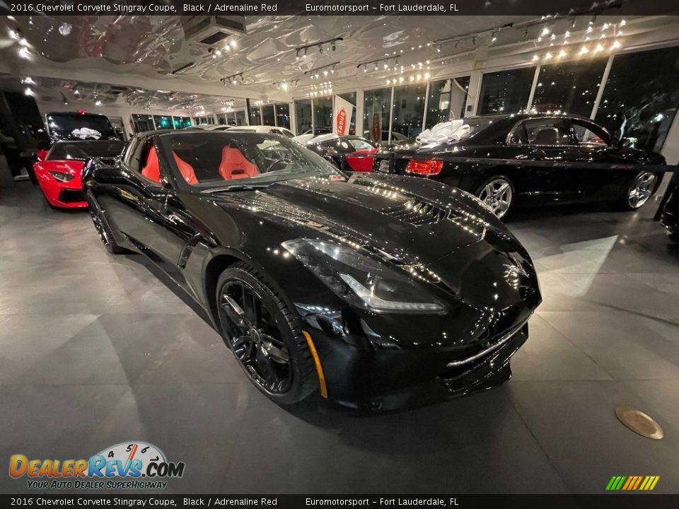 2016 Chevrolet Corvette Stingray Coupe Black / Adrenaline Red Photo #8