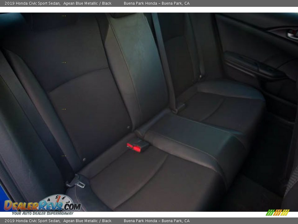 2019 Honda Civic Sport Sedan Agean Blue Metallic / Black Photo #21